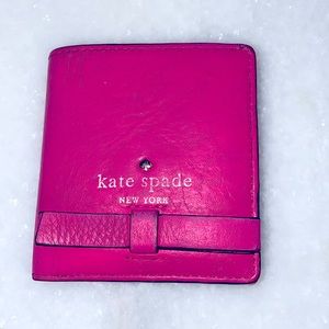 Pink Kate spade bow wallet darla